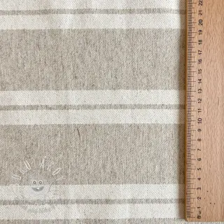 Dekoračná látka jacquard LINEN LOOK Etretat lin