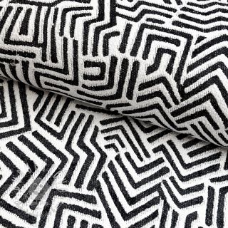 Dekoračná látka jacquard Mesopotamie allover graphite