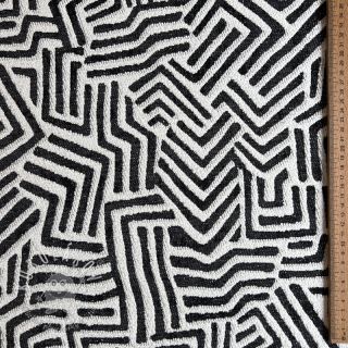 Dekoračná látka jacquard Mesopotamie allover graphite
