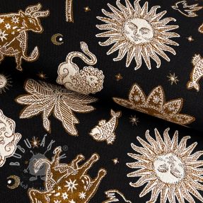 Dekoračná látka jacquard Pygmalion noir