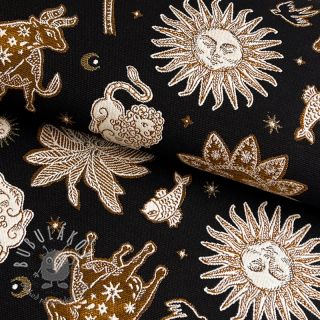 Dekoračná látka jacquard Pygmalion noir
