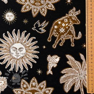 Dekoračná látka jacquard Pygmalion noir