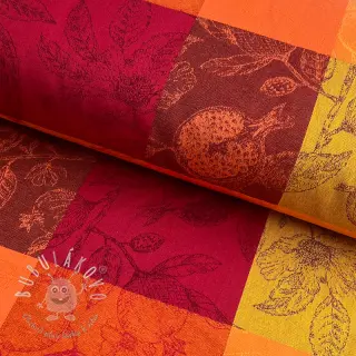 Dekoračná látka FRENCH TABLE CLOTH JACQUARD Cabosse allover harissa