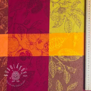 Dekoračná látka FRENCH TABLE CLOTH JACQUARD Cabosse allover harissa