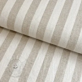 Dekoračná látka jacquard LINEN LOOK Cabourg lin