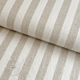 Dekoračná látka jacquard LINEN LOOK Cabourg lin