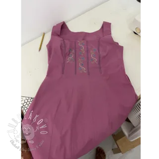 Bavlnený popelín mauve