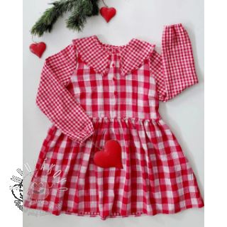 Dvojitá gázovina/mušelín Double sided CHECKS MINI red