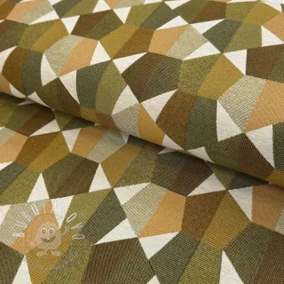 Dekoračná látka jacquard Mustang gold