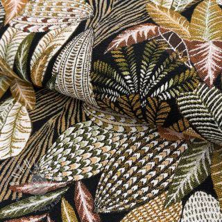 Dekoračná látka jacquard Egypte noir