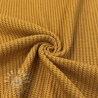 Svetrovina BIG KNIT mustard