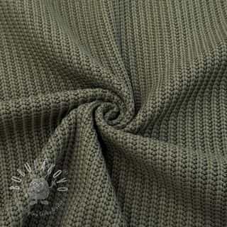 Svetrovina BIG KNIT camo green