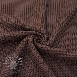 Svetrovina BIG KNIT dark brown