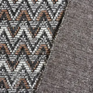 Pletenina jacquard Comfilia Zigzag wavy brown