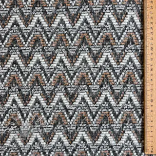 Pletenina jacquard Comfilia Zigzag wavy brown