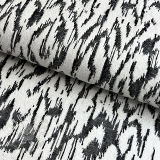 Pletenina jacquard Comfy Blurry Ikat grey