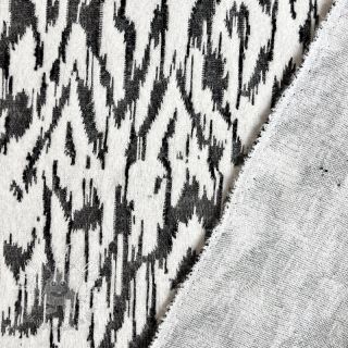 Pletenina jacquard Comfy Blurry Ikat grey
