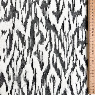 Pletenina jacquard Comfy Blurry Ikat grey