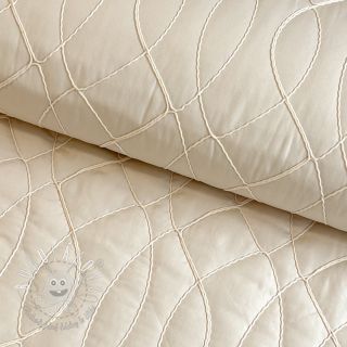Prešívaná látka Cord off white