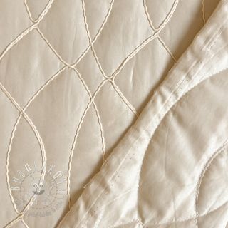 Prešívaná látka Cord off white