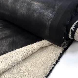 Kabátovina Vintage Glammy Teddy Lammy black