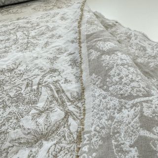 Dekoračná látka jacquard MACASSAR alover lin