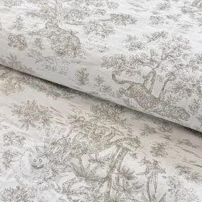 Dekoračná látka jacquard MACASSAR alover lin