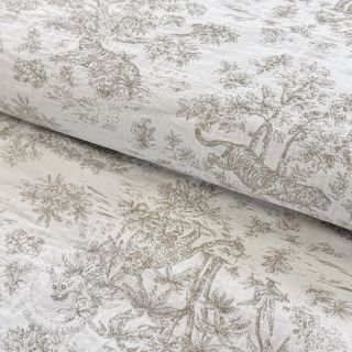 Dekoračná látka jacquard MACASSAR alover lin