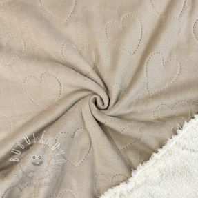 Kojenecký plyš TEDDY Hearts sand