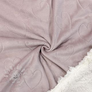 Kojenecký plyš TEDDY Hearts old pink