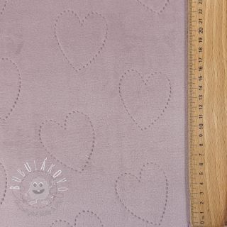 Kojenecký plyš TEDDY Hearts old pink