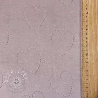 Kojenecký plyš TEDDY Hearts old pink