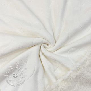 Kojenecký plyš TEDDY Hearts off white