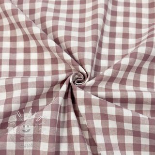 Bavlnená látka Check mauve