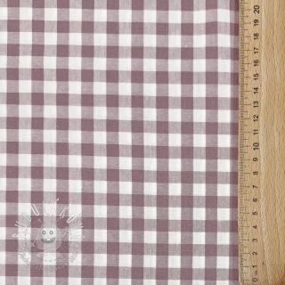 Bavlnená látka Check mauve