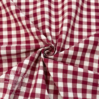 Bavlnená látka Check berry