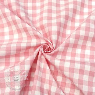 Bavlnená látka Check rosa