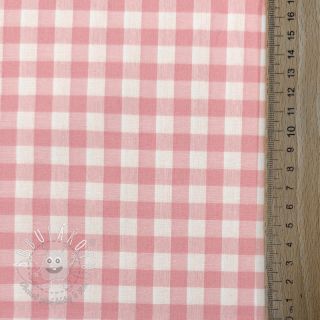 Bavlnená látka Check rosa