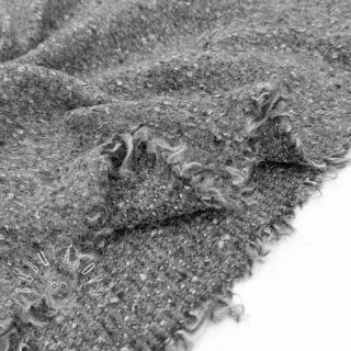 Kabátovina PRATO wool dark grey melange