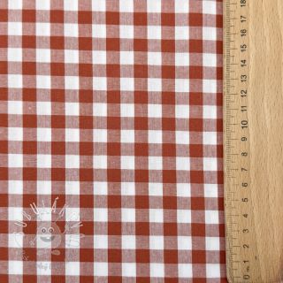 Bavlnená látka Check terra