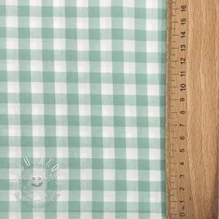 Bavlnená látka Check mint