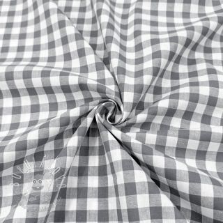 Bavlnená látka Check grey