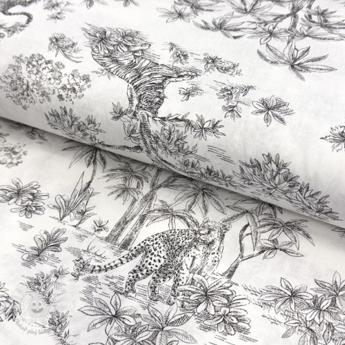 Bavlnená látka Acajou graphite PERCALE