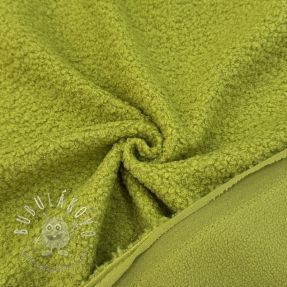 Fleece TEDDY DOUBLE SIDED old lime