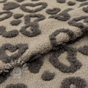 Kabátovina TEDDY Hearts sand