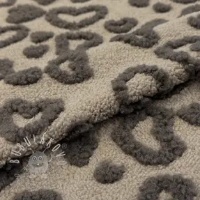 Kabátovina TEDDY Hearts sand