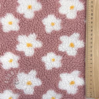 Kabátovina TEDDY Daisy old pink