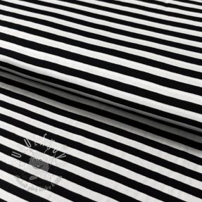 Úplet YARN DYED STRIPES - BLACK