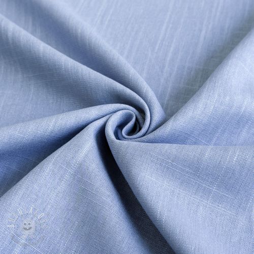 Viskóza s ľanom PREMIUM old blue