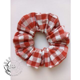 Bavlnená látka Check terra